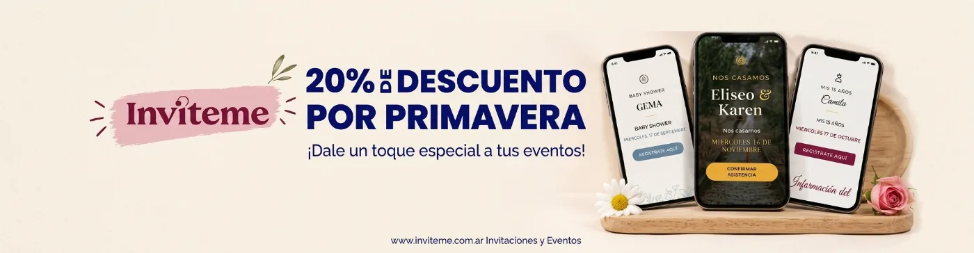 Celebrá todos tus eventos con una invitación digital única, moderna y personalizada.